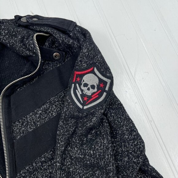 Affliction Black Premium Mens Zip-Up Jacket Size M - Picture 5 of 8